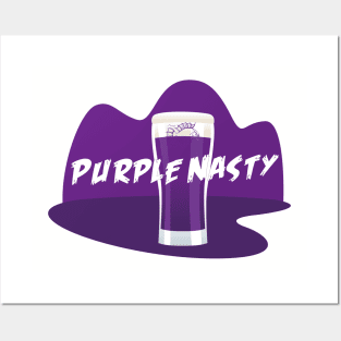 Purple Nasty piranha in pint Posters and Art